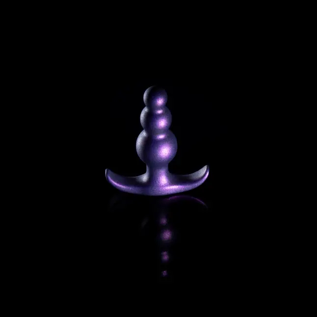Фиолетовая анальная пробка The Supernova Plug - 7,6 см - Anal Adventures. Фотография 5.
