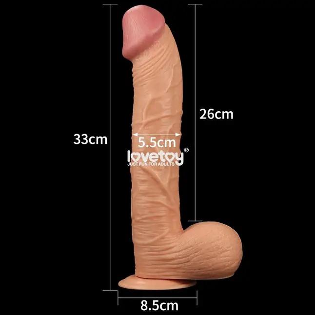 Гигантский фаллоимитатор на присоске King-Sized - 33 см. Фотография 2.