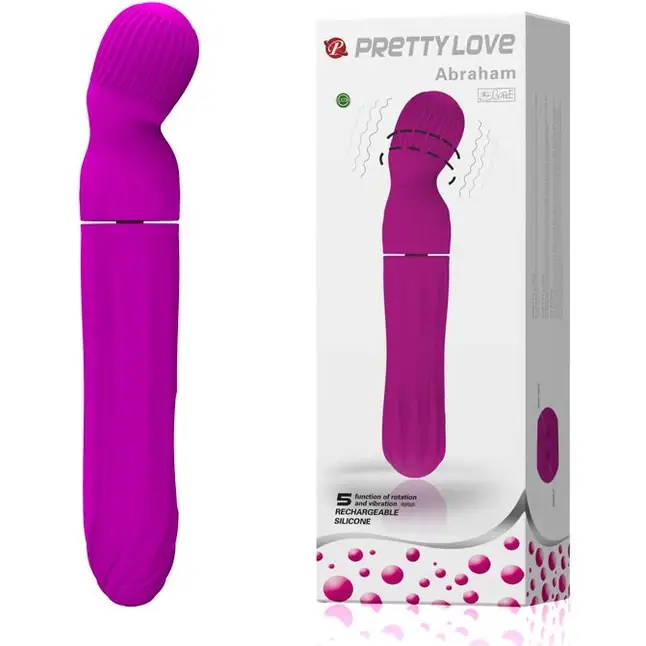 Массажёр с вращающейся головкой для стимуляции эрогенных зон - Pretty Love