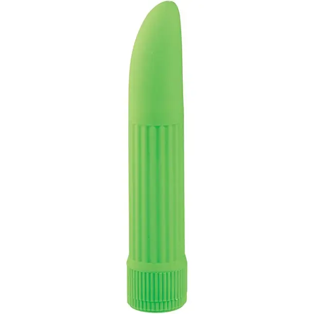 Классический зелёный вибратор BASICX MULTISPEED VIBRATOR GREEN 5INCH - 13 см - BasicX