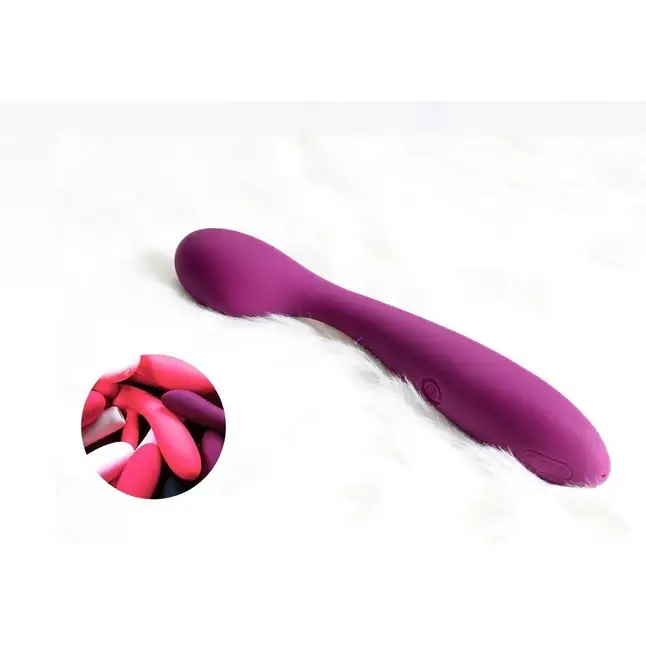 Фиолетовый клиторальный вибратор Keri Violet - 17 см. Фотография 6.