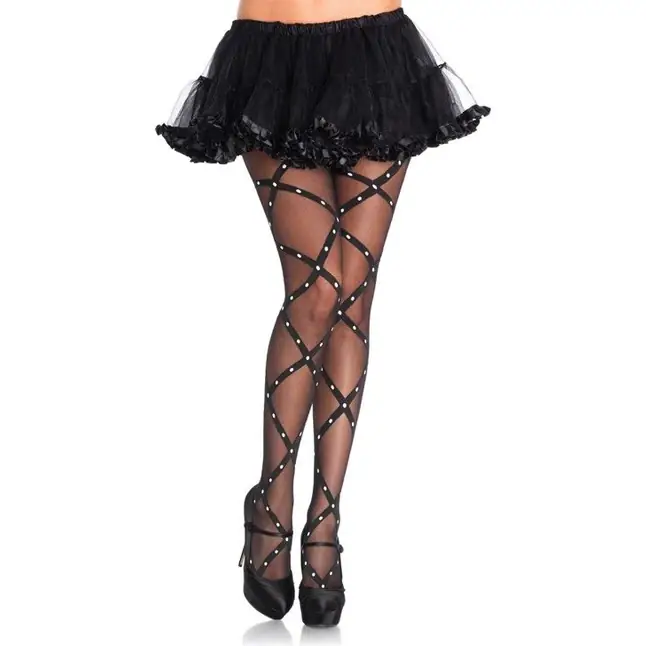 Колготки с ярким узором CONTRAST WOVEN PANTYHOSE