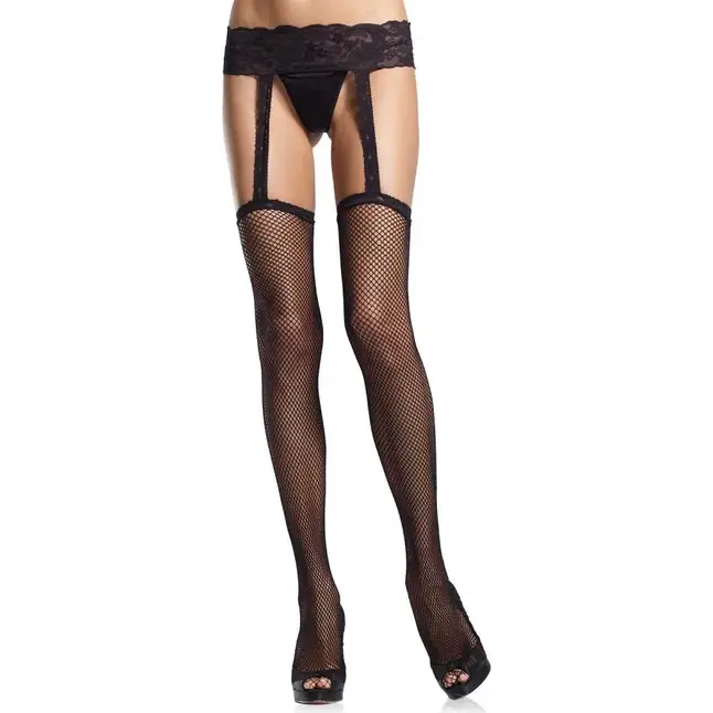 Чулки с поясом Fishnet Garterbelt Stocking