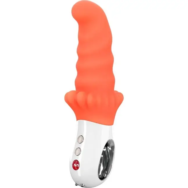 Оранжевый вибромассажёр G5 Vibe MOODY - 18,8 см