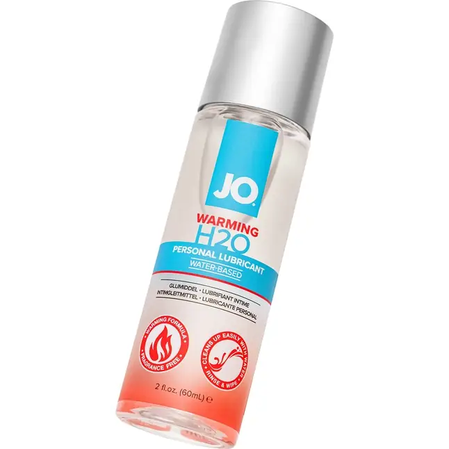 Возбуждающий лубрикант на водной основе JO Personal Lubricant H2O Warming - 60 мл - JO H2O Classic. Фотография 4.