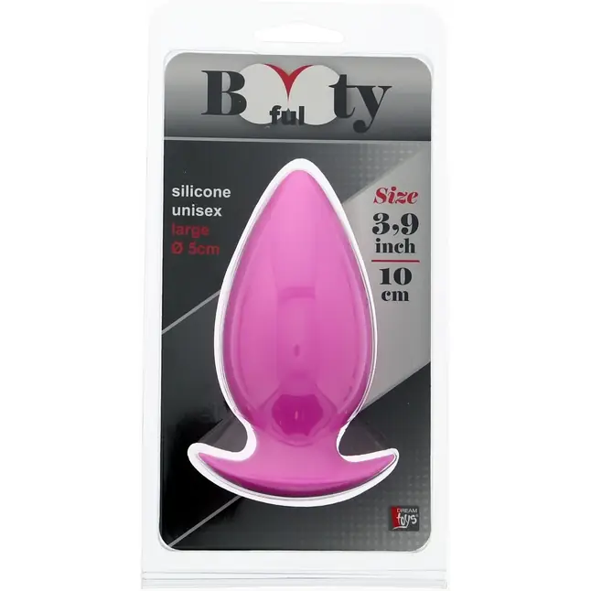 Большая розовая анальная пробка BOOTYFUL ANAL PLUG LARGE PINK - 10 см - Bootyful. Фотография 2.