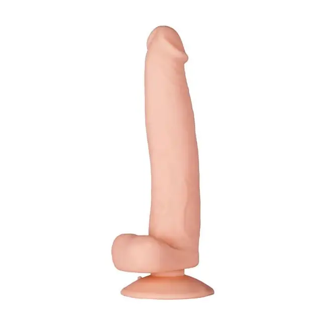 Телесный фаллоимитатор на присоске PURRFECT SILICONE DELUXE DONG 8INCH - 20 см - Purrfect Silicone