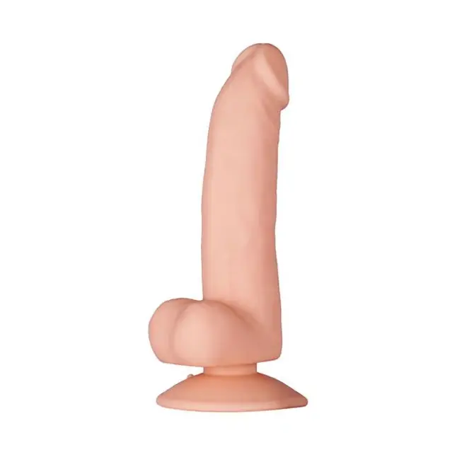 Телесный фаллоимитатор с подошвой-присоской PURRFECT SILICONE DELUXE DONG 6.5INCH - 17 см - Purrfect Silicone