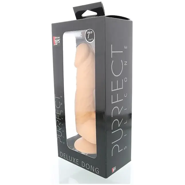 Силиконовый фаллоимитатор на присоске PURRFECT SILICONE DELUXE DONG 7INCH - 18 см - Purrfect Silicone. Фотография 2.