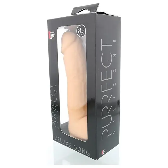 Силиконовый фаллоимитатор на присоске PURRFECT SILICONE DELUXE DONG 8.5INCH - 21 см - Purrfect Silicone. Фотография 2.