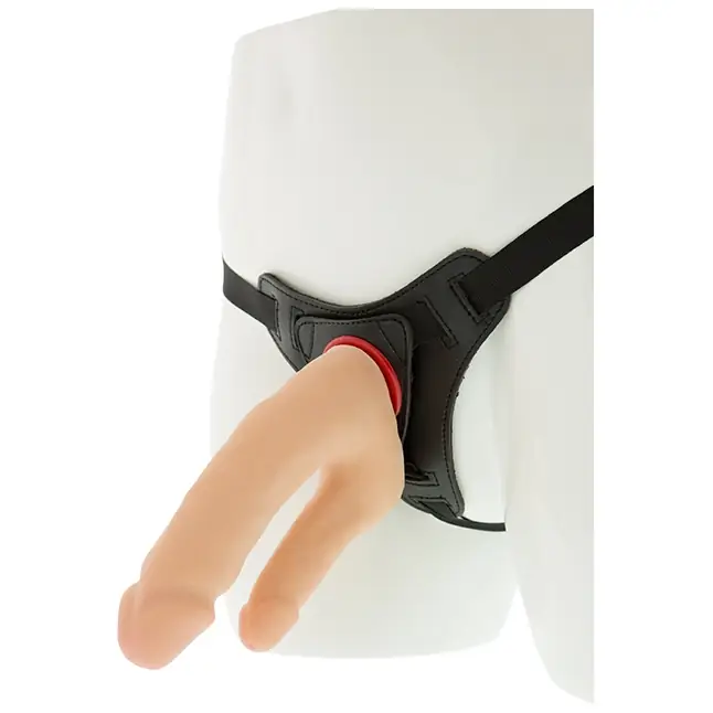 Страпон с двумя фаллосами REALSTUFF DOUBLE PENETRATOR HARNESS - RealStuff. Фотография 2.