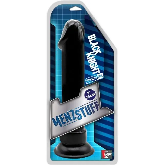 Чёрный анальный фаллоимитатор MENZSTUFF BLACK KNIGHT 9INCH BUTT PLUG - 23 см - MenzStuff. Фотография 2.
