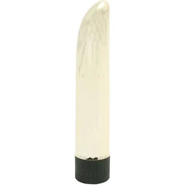 Молочный классический вибратор LADY FINGER VIBRATOR PEARL WHITE - 11,5 см