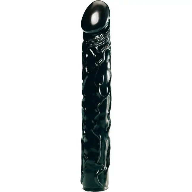 Чёрный фаллоимитатор BIG BONANZA 13 BLACK BUTT PLUG - 33 см - Hardtex