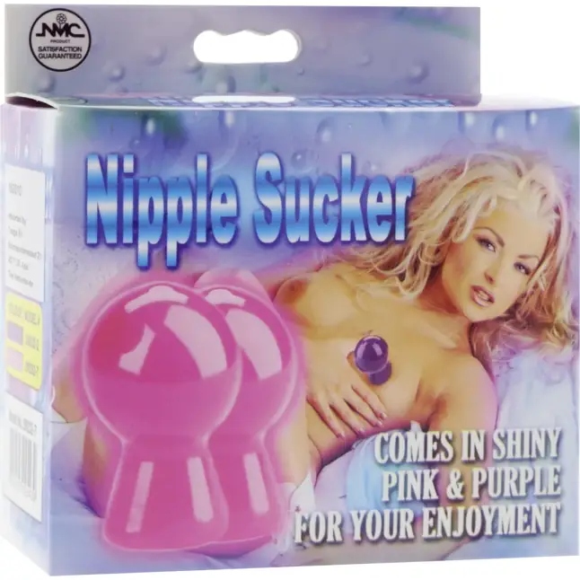 Розовые вакуумные помпы для сосков NIPPLE SUCKER PAIR IN SHINY PINK. Фотография 2.