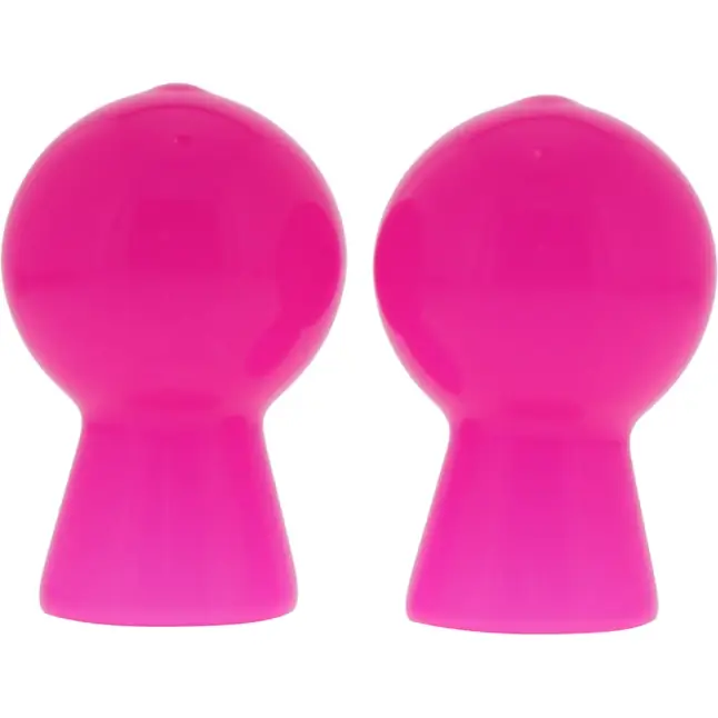 Розовые вакуумные помпы для сосков NIPPLE SUCKER PAIR IN SHINY PINK