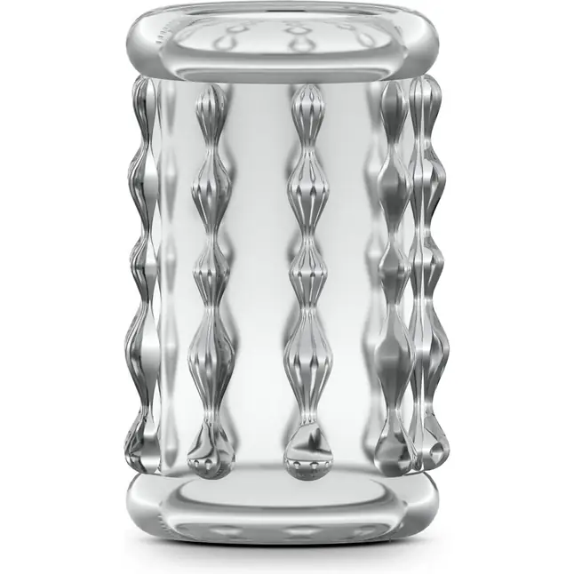 Прозрачная насадка с бороздками STAY HARD COCK SLEEVE 04 CLEAR - Stay Hard