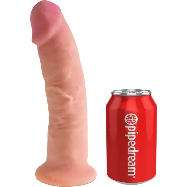 Телесный фаллоимитатор Dual Density 9 Cock - 22,9 см - King Cock. Фотография 5.