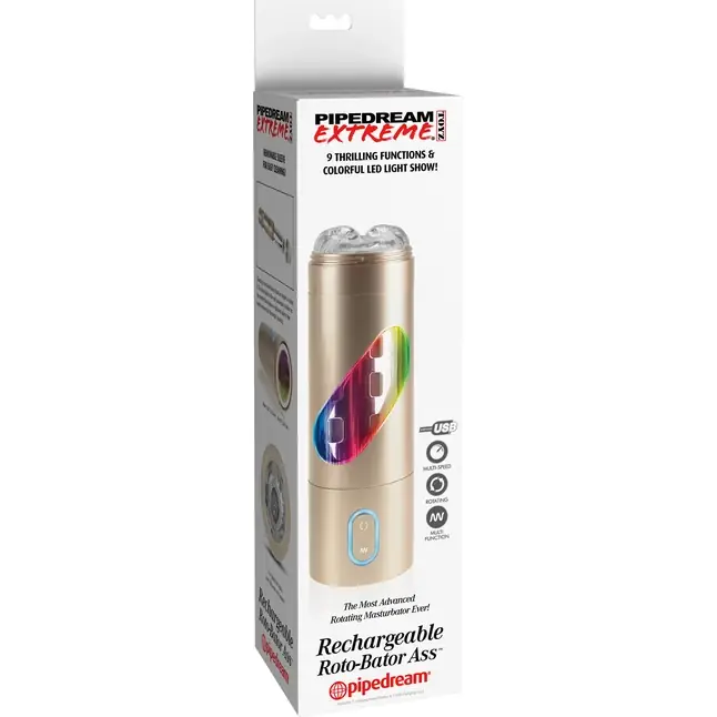 Перезаряжаемый мастурбатор-анус Extreme Toyz Rechargeable Roto-Bator Ass - Pipedream Extreme Toyz. Фотография 6.