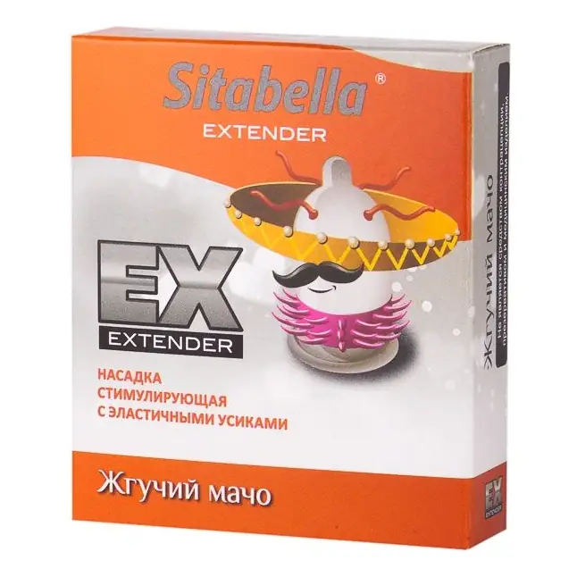 Стимулирующая насадка Sitabella Extender Жгучий мачо - Sitabella condoms. Фотография 2.