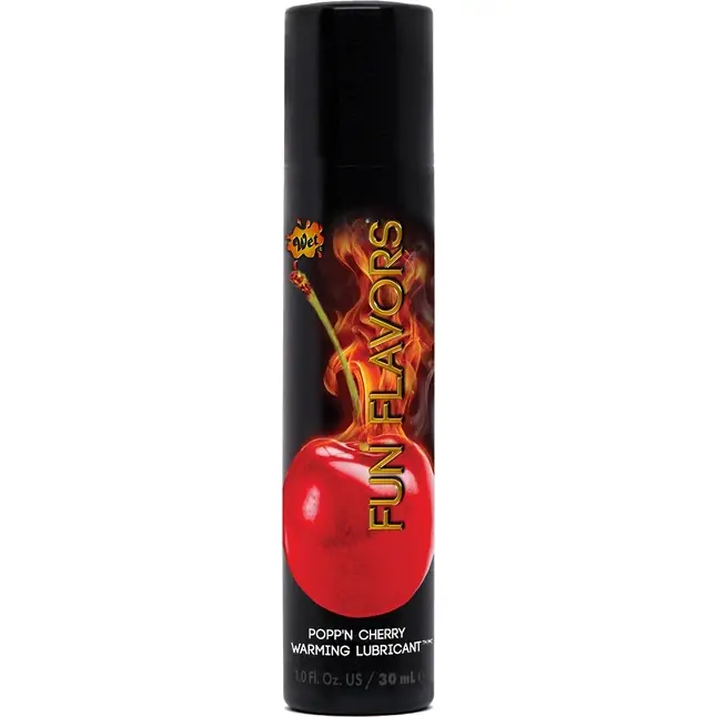 Разогревающий лубрикант Fun Flavors 4-in-1 Popp n Cherry с ароматом вишни - 30 мл - Wet Fun Flavors 4-in-1
