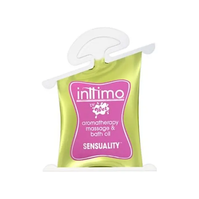 Масло для массажа Inttimo Sensuality с ароматом иланг-иланга и туберозы - 10 мл - Inttimo by Wet