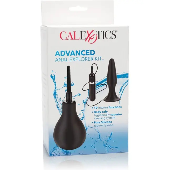 Набор для анальной стимуляции Advanced Anal Explorer Kit: анальный душ и вибропробка - Water Systems. Фотография 7.