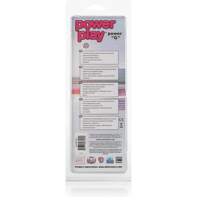 Розовый вибромассажер Power Play Power G - 11,5 см - Power Play. Фотография 8.