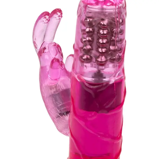 Розовый вибромассажер Petite Jack Rabbit - 24 см - Jack Rabbits. Фотография 4.