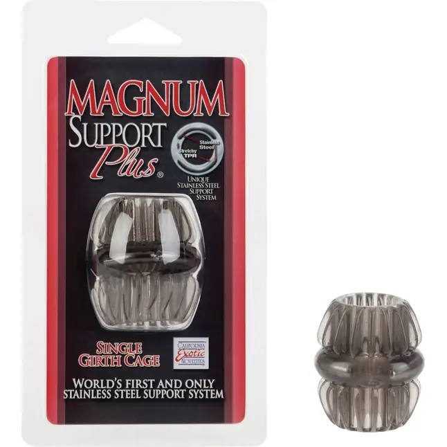 Дымчатая насадка стимулирующая Single Girth Cages - Support Plus. Фотография 2.