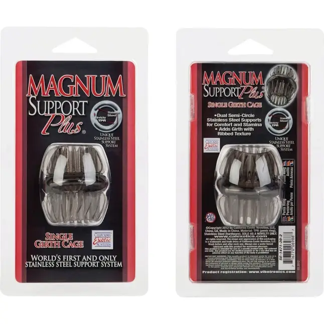 Дымчатая насадка стимулирующая Single Girth Cages - Support Plus. Фотография 3.