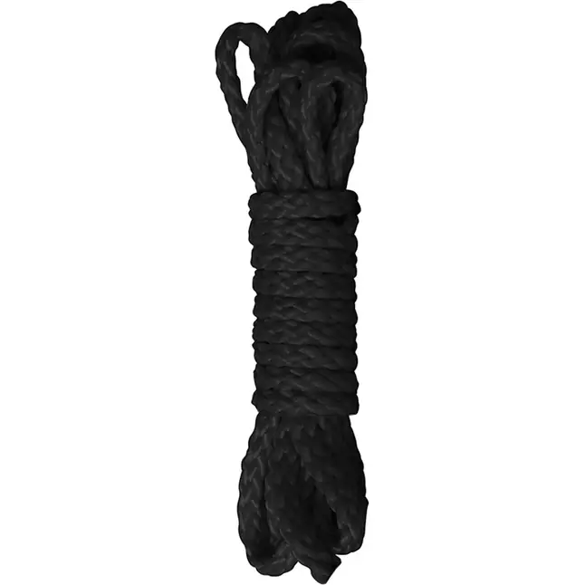 Чёрная веревка для бондажа Kinbaku Mini - 1,5 м - Ouch!