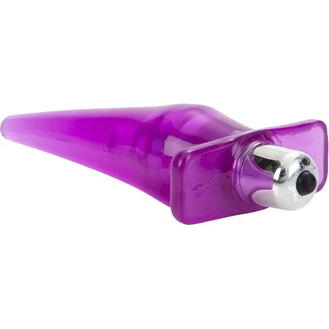 Розовая анальная пробка Mini Vibro Tease - 12,7 см - Anal Toys. Фотография 3.