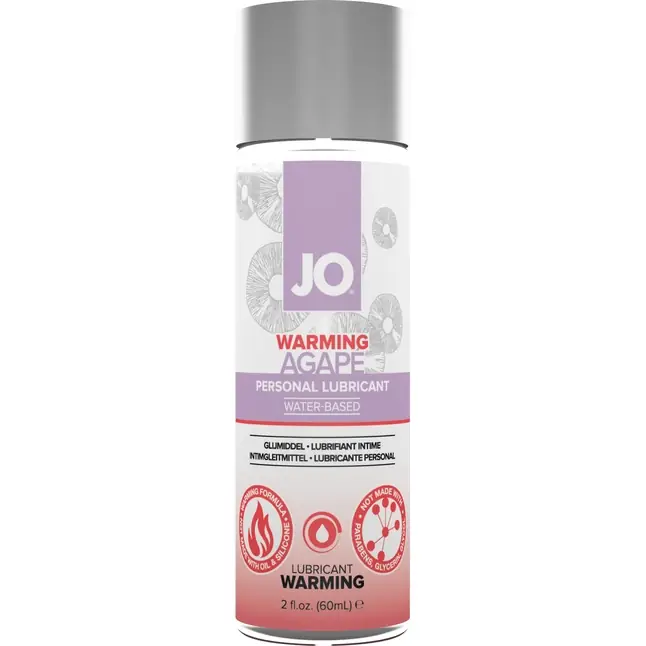 Разогревающий женский лубрикант на водной основе JO AGAPE LUBRICANT WARMING - 60 мл - JO Agape