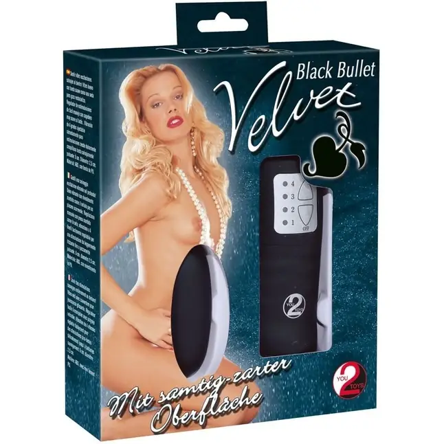 Чёрное виброяйцо Velvet с выносным пультом - You2Toys. Фотография 2.