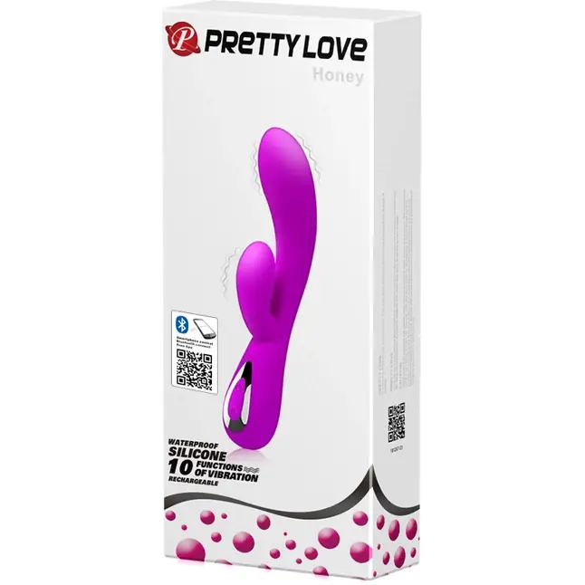 Лиловый вибратор Honey - 19,5 см - Pretty Love. Фотография 6.