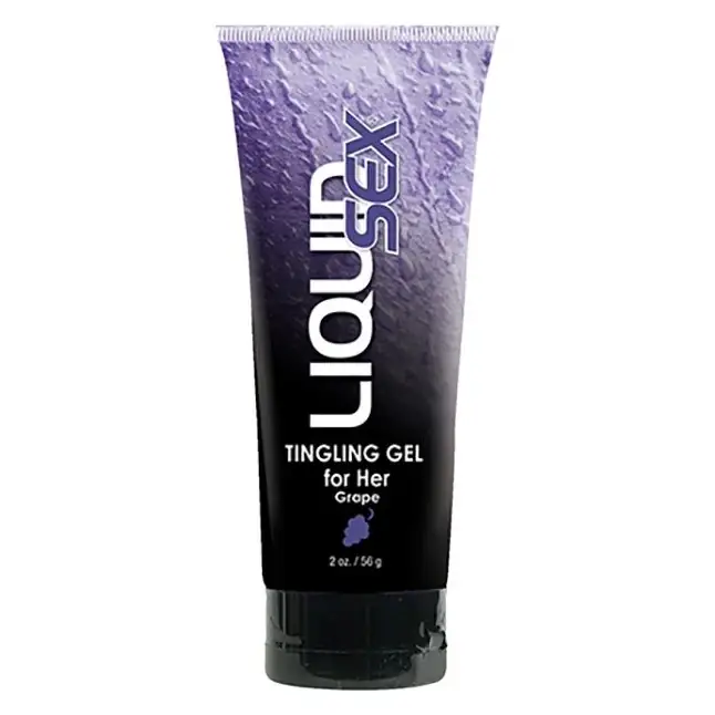 Женский возбуждающий лубрикант Liquid Sex Tingling Gel for Her с ароматом винограда - 56 гр - Liquid Sex