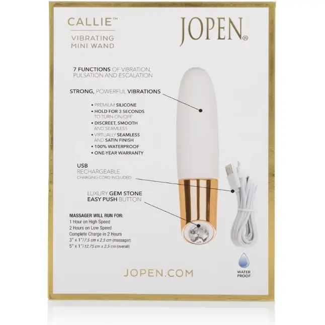 Вибромассажер Vibrating Mini Wand - 12,75 см - Callie. Фотография 4.