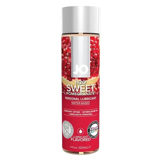 Лубрикант на водной основе с ароматом граната JO Flavored Sweet Pomegranate - 120 мл - JO H2O Flavors