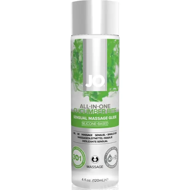 Массажный гель ALL-IN-ONE Massage Oil Cucumber огуречный - 120 мл - JO ALL-IN-ONE Massage Glide