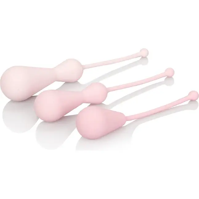 Набор из 3 вагинальных кегель-массажёров разного размера Weighted Silicone Kegel Training Kit - Inspire. Фотография 2.