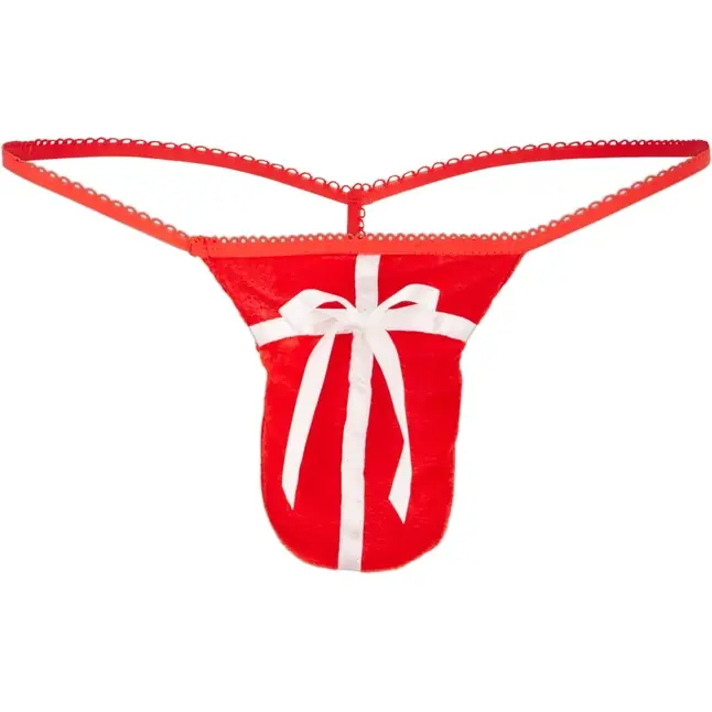 Красные мужские трусы-стринги с подарком - Svenjoyment underwear. Фотография 2.