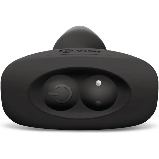 Чёрная вибровтулка с ротацией шариков RIMMING REMOTE CONTROL PLUG BLACK - 15,2 см. Фотография 5.
