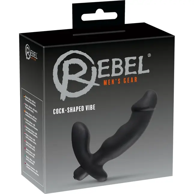 Чёрный анальный вибратор для стимуляции простаты Rebel - You2Toys. Фотография 6.