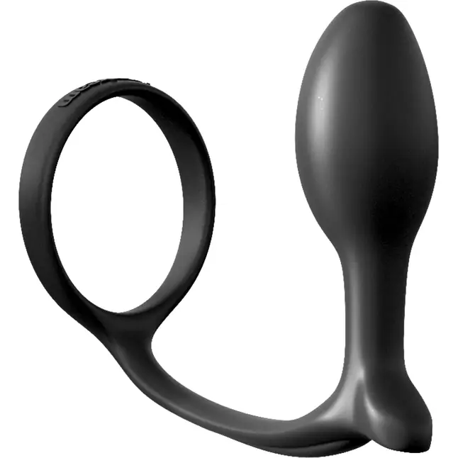 Анальная пробка с эрекционным кольцом Ass-Gasm Cockring Beginners Plug - Anal Fantasy Collection. Фотография 2.