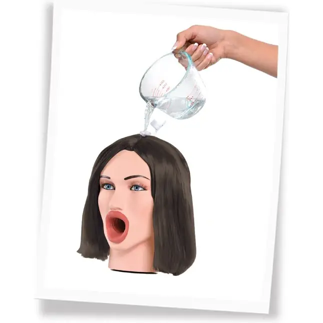 Мастурбатор-голова Hot Water Face Fucker! Brunette - Pipedream Extreme Toyz