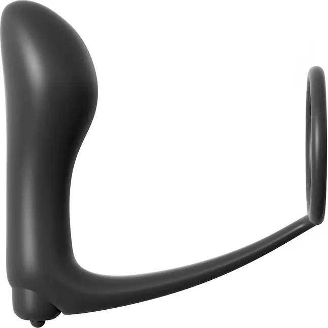 Анальная пробка с вибрацией с эрекционным кольцом Ass-Gasm Cockring Vibrating Plug - Anal Fantasy Collection. Фотография 2.