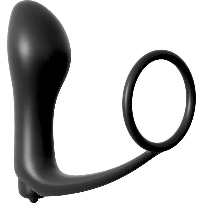 Анальная пробка с вибрацией с эрекционным кольцом Ass-Gasm Cockring Vibrating Plug - Anal Fantasy Collection