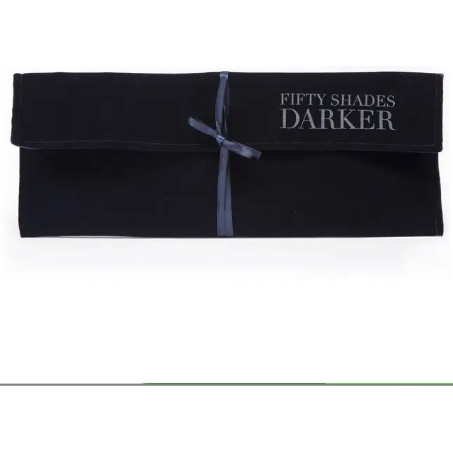 Тёмно-синий кожаный ошейник с поводком DARKER LIMITED COLLECTION COLLAR CHAIN - Fifty Shades Darker. Фотография 6.
