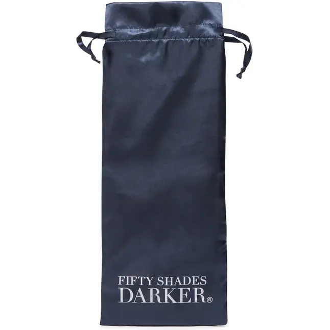 Тёмно-синяя анальная виброёлочка Carnal Promise Vibrating Anal Beads - 20,8 см - Fifty Shades Darker. Фотография 3.
